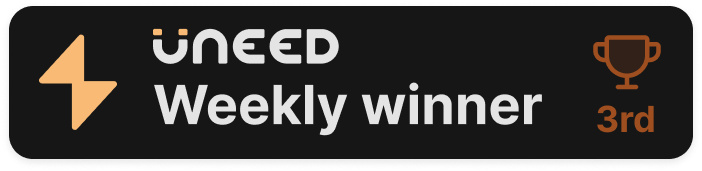 Uneed Product of the Week badge
